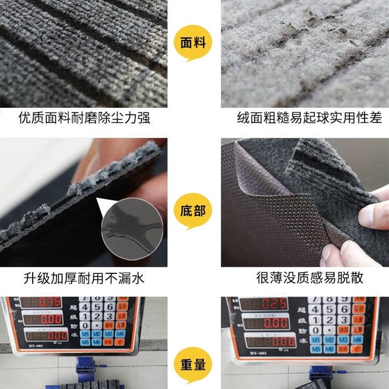 2024进门地垫入户门垫家用门口防滑垫吸水耐脏玄关加厚地毯可裁剪