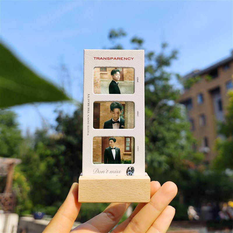 张晚意周边胶片书签摆台光影片照片反转胶片卡节日生日礼物可定制