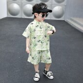 男童夏装 中国风古装 汉服套装 夏季 儿童装 薄款 2024新款 男孩古风夏款