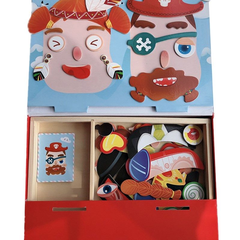 磁性拼图儿童益智力发精细动作男女孩宝宝早教益智木质配对,玩具/童车/益智/积木/模型,磁性贴,淘宝优惠券,粉丝福利购,淘宝优惠卷