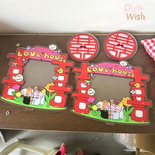 inwih白昼梦拍立得照片相框摆台寸结婚wide宽幅寸立牌