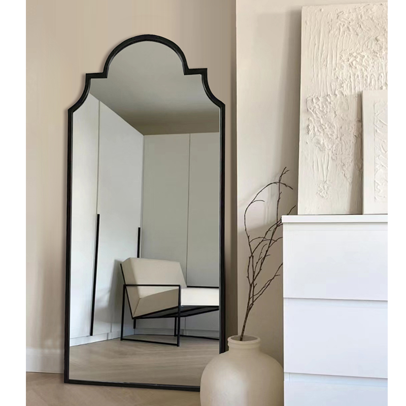 北欧壁挂全身镜简约异形穿衣镜