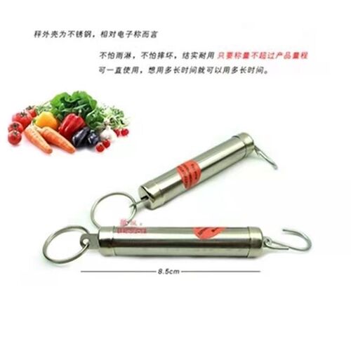 迷你弹簧秤不锈钢手提便携管子秤机械计量工具挂秤钩秤吊秤测力计
