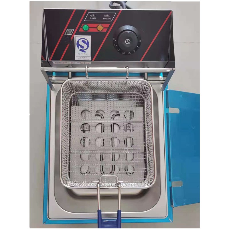 电炸炉商用油炸炉粤海款81电炸炉薯条鸡翅炸锅双缸油炸炉