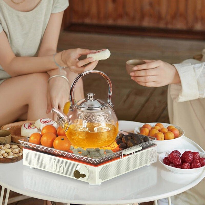 围炉煮茶电陶炉家用电茶炉炒菜火锅电炉子室内端小型复古煮茶器
