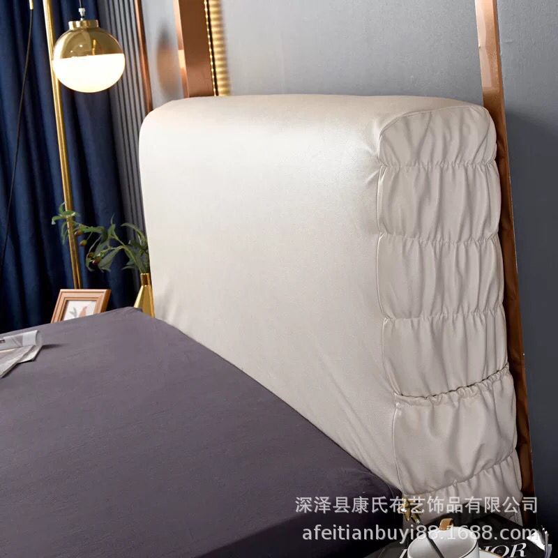 免洗皮质床头罩布艺皮床头加厚床头保护