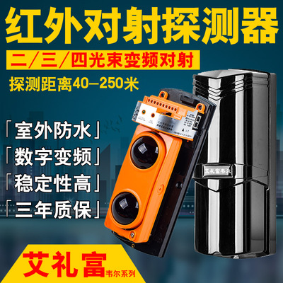 艾礼富韦尔变频红外对射探测器户外红外线对射防盗报警器围墙门窗