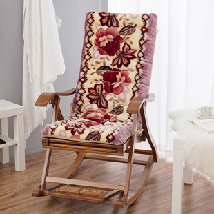 加厚躺椅垫子秋冬季折叠椅坐垫摇椅竹椅藤椅睡椅垫子通用靠垫包邮