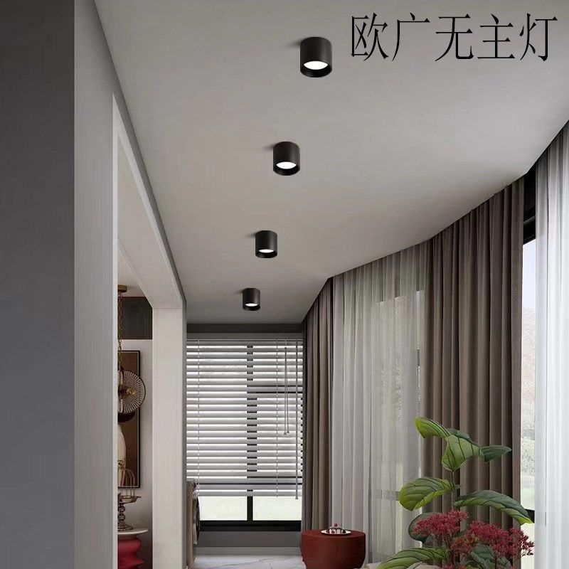 明装筒灯3寸4寸5寸8寸12w18w圆形吸顶灯商用店铺工程高铁站筒射灯