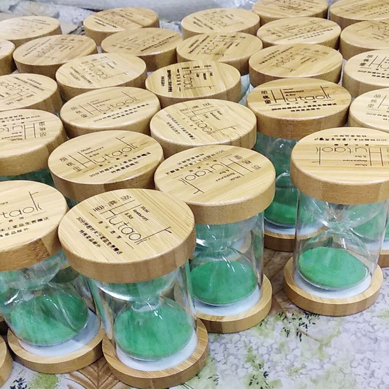 新古典竹木质沙漏 3/6/7/8/15/25/30分钟餐厅沙漏计时器招财摆件