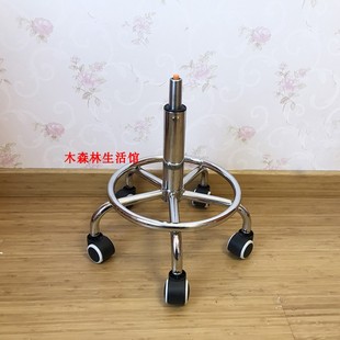 酒吧椅底座 实验室工作椅脚 钢制哈脚 吧凳椅子配件 螺纹椅子脚