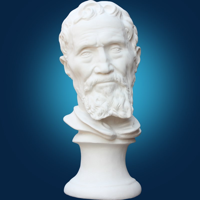 米开朗基罗石膏像摆件石膏头像美术教具画室素描装饰雕塑艺考专用