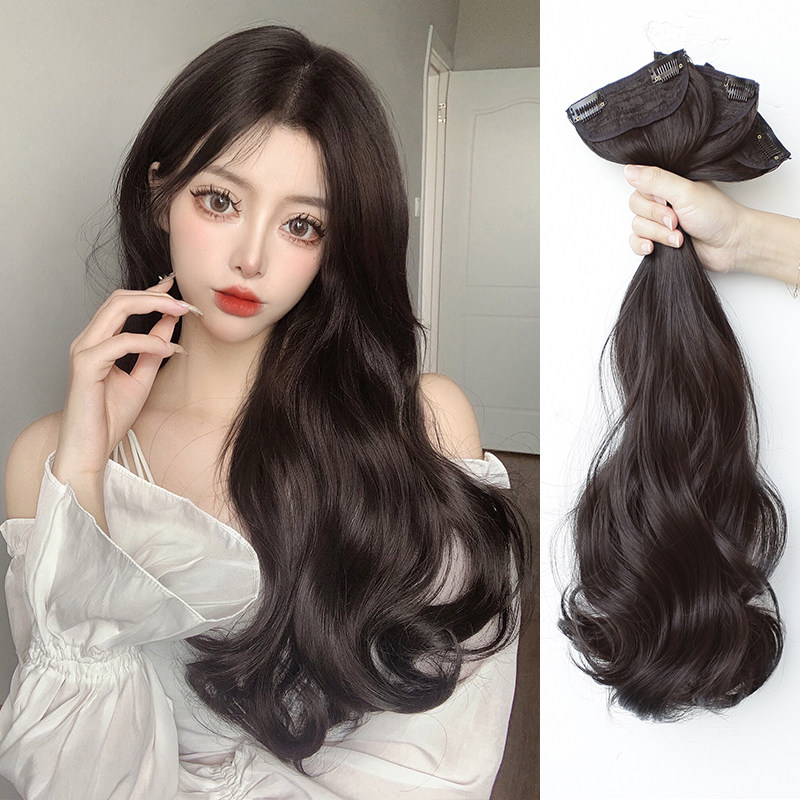 假发片女长发 一片式无痕隐形接发大波浪 三片式可扎假发贴片卷发,美发护发/假发,直发片,淘宝优惠券,粉丝福利购,淘宝优惠卷