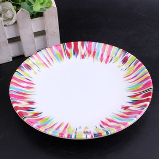 新疆特色餐具民族饭店家用拌面大盘鸡椒麻鸡手抓饭盘子新疆风圆盘