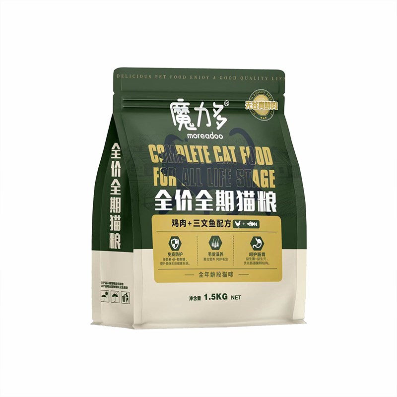 魔力多猫粮全价无谷益生菌软便克星鸡肉增肥发腮肠道调理成幼猫粮
