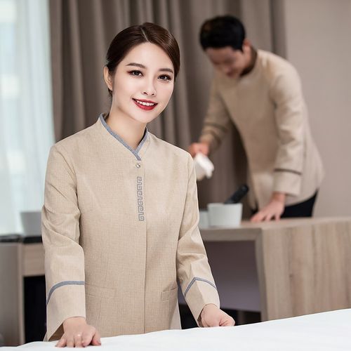 家政物业酒店客房保洁工作服长袖春秋装阿姨学校商场超市清洁员装