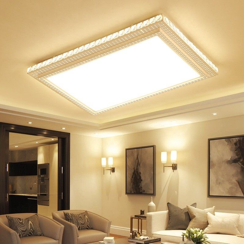 LED吸顶灯水晶圆灯50/60/80cm/一米客厅大灯调光主卧室圆形房间灯,家装灯饰光源,客厅吸顶灯,淘宝优惠券,粉丝福利购,淘宝优惠卷