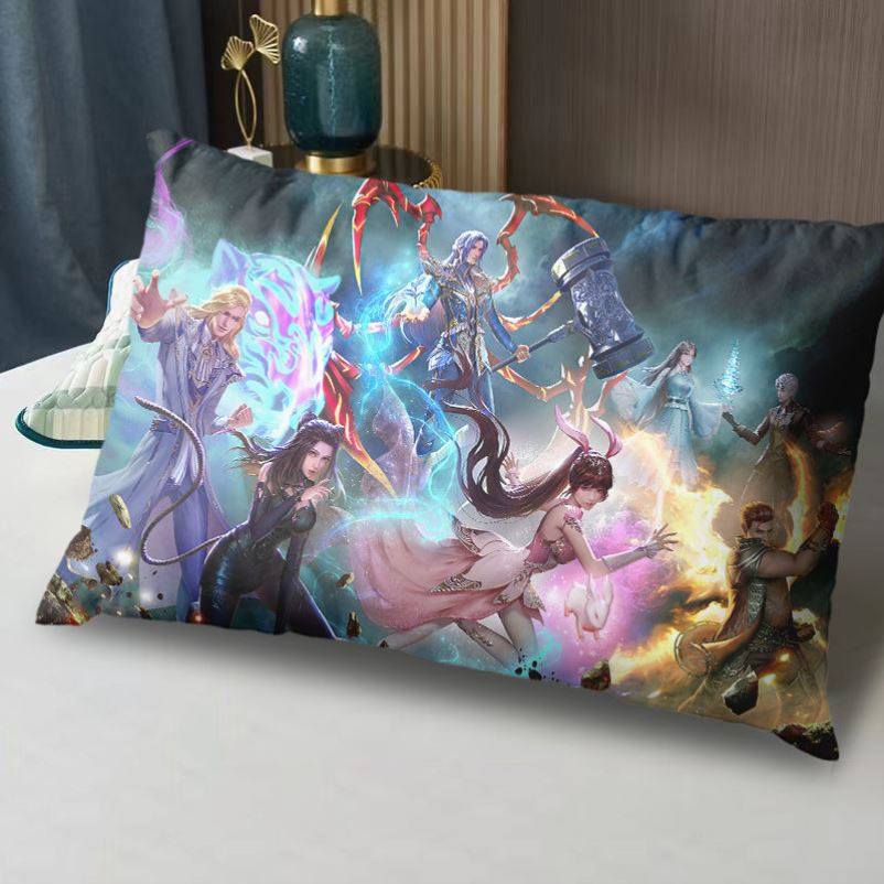 斗罗大陆枕头唐三小舞枕芯枕套装学生单人宿舍抱枕定制床上用品