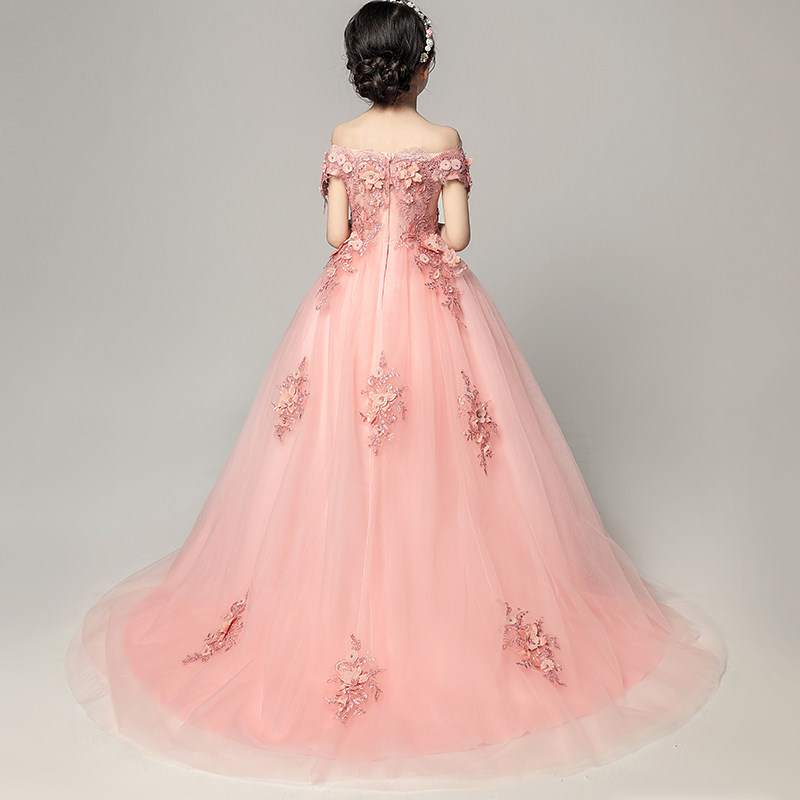 儿童晚礼服公主裙女童婚纱小花童拖尾钢琴演出服小主持人蓬蓬纱夏,童装/婴儿装/亲子装,儿童礼服,淘宝优惠券,粉丝福利购,淘宝优惠卷