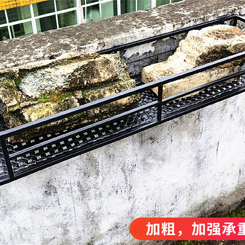北欧简约圆角形阳台壁挂花架置物架悬挂式多层铁艺多肉栏杆花盆架
