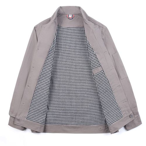 秋冬双层工作服套装长袖纯棉酒店物业工程部劳保服上衣定制印logo