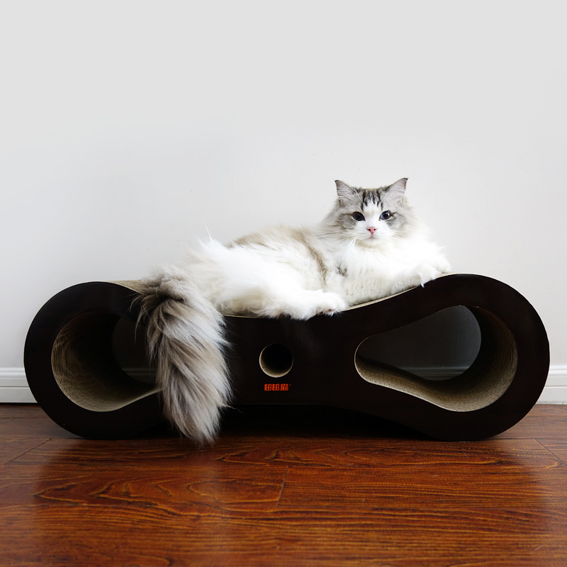 田田猫瓦楞纸猫抓板大型大号特大猫玩具猫磨爪耐磨猫用品送猫薄荷