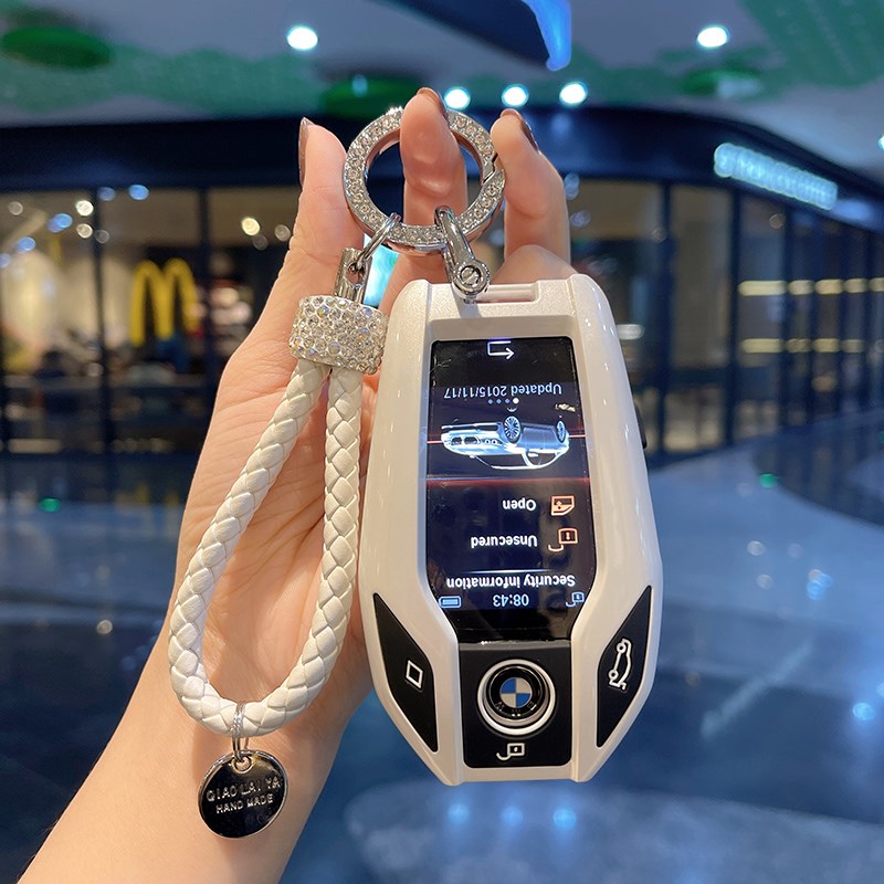 适用宝马钥匙套7系730li 740液晶新5系535LE6系GT包X3/X5/X7扣壳