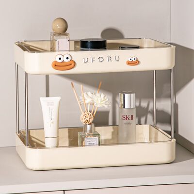 高颜值客厅沥水杯架双层家用厨房台面浴室桌面茶具杯子收纳置物架