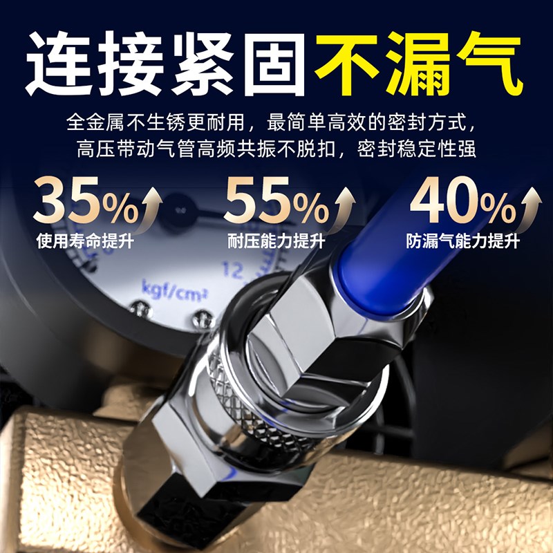 气管快速接头气动C式快插公母头SP气泵空压机气路自锁配件大全8mm