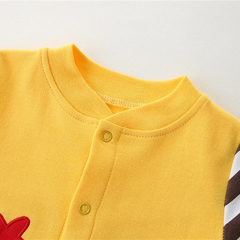 婴儿连体衣4男5女宝宝6秋款8衣服9三个月7个月2春秋1岁卡通0春装3