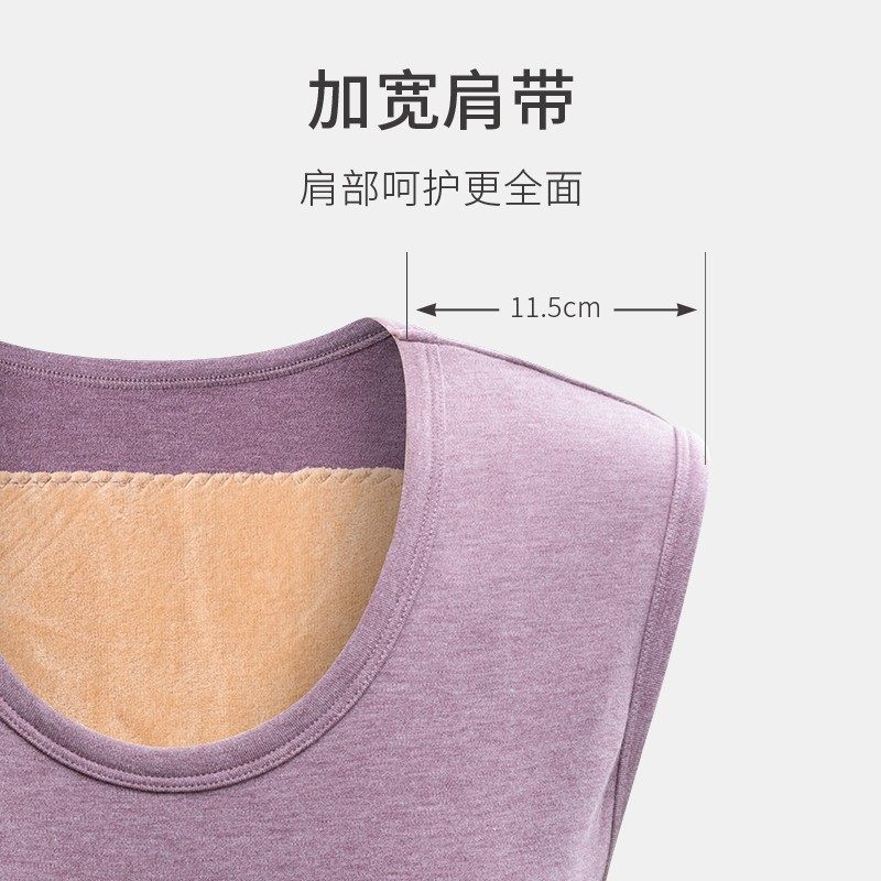 加绒背心女冬季保暖加厚妈妈中老年人马甲上衣棉大码老人男