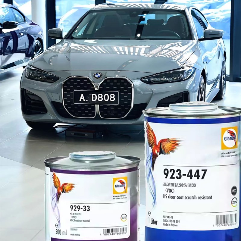 鹦鹉447清漆固化剂光亮高浓抗划伤车漆335/666光油巴斯夫油漆涂料