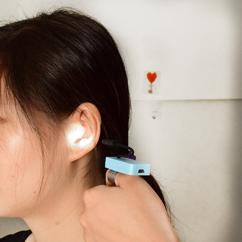 采耳灯掏耳朵灯专业采耳工具套装挖掏耳灯技师拇指手灯握式非充电