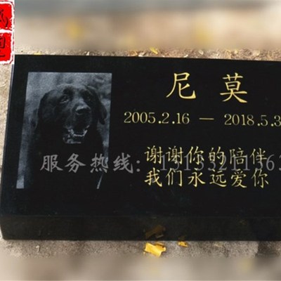 汉白玉大理石宠物小墓碑户外狗狗猫咪纪念碑祭祀石碑灵牌刻字墓碑