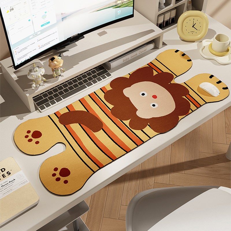 2024新款电脑办公桌垫键盘鼠标垫轻奢高级感书房写字台垫防滑桌布