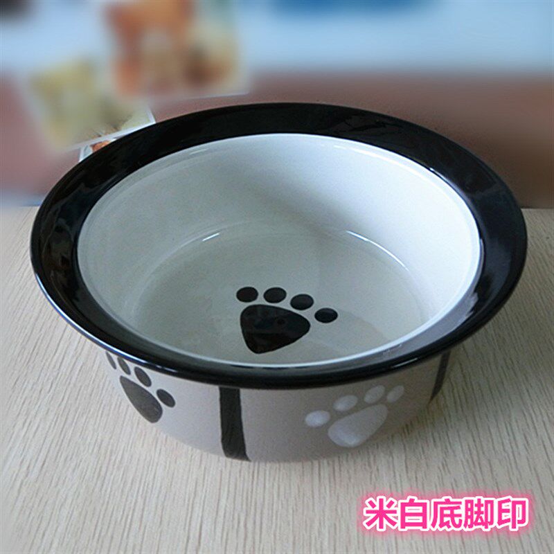 加厚大狗碗狗水盆陶瓷狗盆大型犬金毛大狗食盆拉布拉多宠物日用品