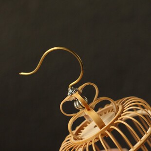 精品纯手工制作天然老玉竹丝小虫笼竹制蝈蝈笼虫具竹叫笼子鸣虫具