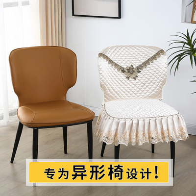 餐椅子套罩弧形家用餐椅套轻奢高级感一体保护套餐厅异形座椅套M4