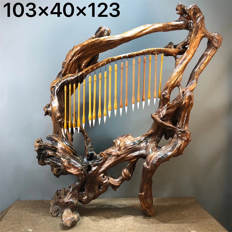 收藏款原生毛笔架笔挂笔架毛笔挂实木毛笔架子挂架台灯