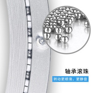 餐桌转盘底座铝合金玻璃大理石实木桌子圆桌旋转转轨道轴承家用