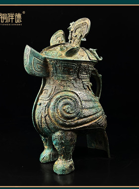 青铜器妇鸮尊工艺品铜器文玩送礼佳品