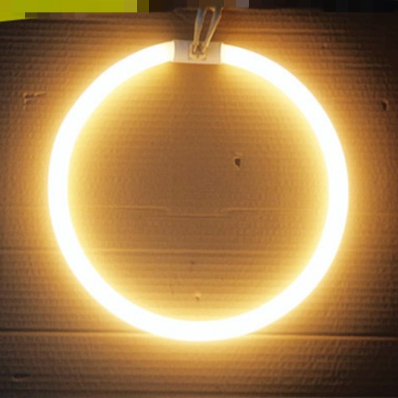 t5环形灯管吸顶荧光灯圆形四针三基色环型节能镇流器22w32w40w