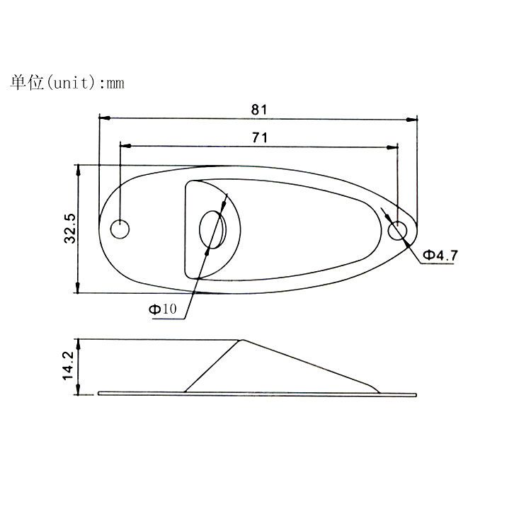 T电吉他音频插孔 连接口船型Q输出底座坐插口 美芬日芬墨芬