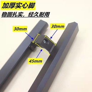 玻璃门加厚铝合金拉手无指纹防夹手灰咖啡肯德基有框推拉木门把手