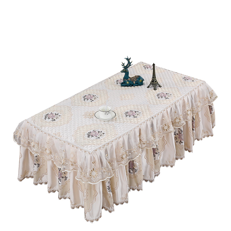 定制茶几罩子客厅长方形防尘全包布艺加厚防滑现代桌罩桌裙家用