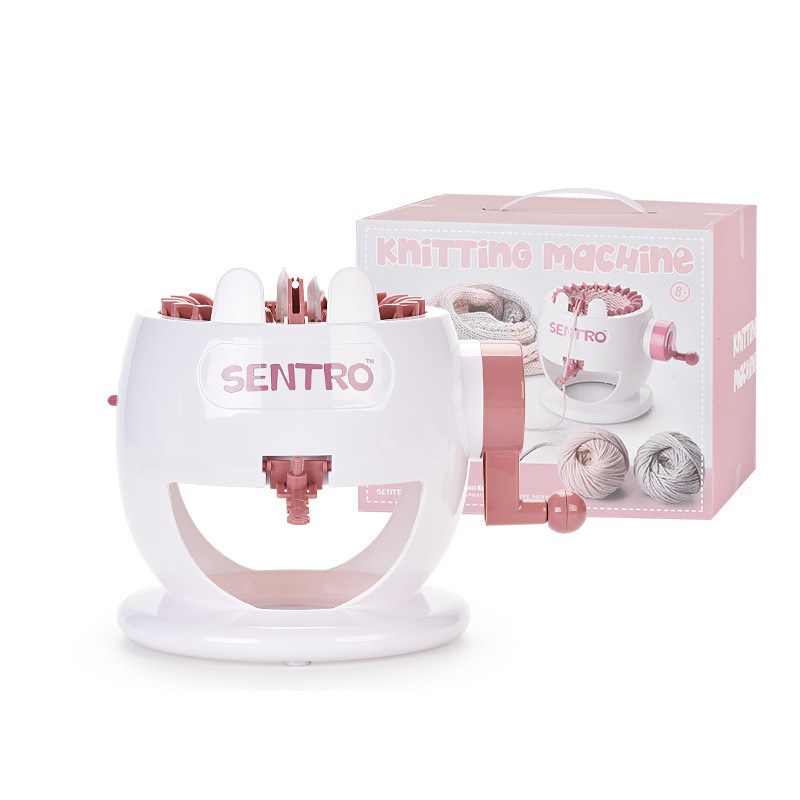 跨镜新款小号DIY编织机22针小白兔织羊毛机毛线小朋友过家家