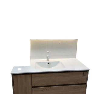 定制切角陶瓷一体盆浴室柜洗手洗脸盆洗漱台风拐角