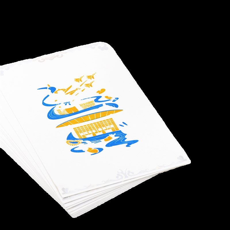 明信片定制集章用明信片制作景区盖章卡片色印章专用明信片印刷