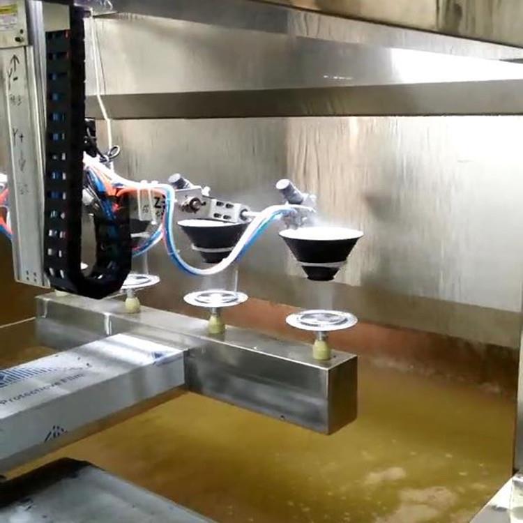 古镇灯罩喷漆设备实现内白喷漆工艺自动喷涂设备喷油机厂家直销