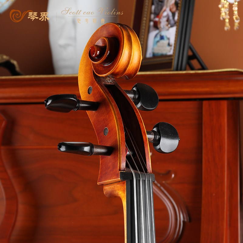 曹氏大提琴 纯手工制作 云杉 枫木级学生大提琴STC-00